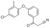 3-(4-CHLORO-2-METHYLPHENOXY)-BETA-OXO-BENZENEPROPANENITRILE Structure