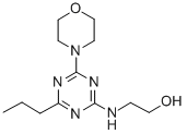 2-(4-morpholino-6-propyl-1,3,5-triazin-2-yl)aminoethanol Structure