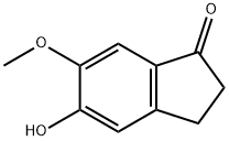 5-ヒドロキシ-6-メトキシ-1-インダノン 化学構造式