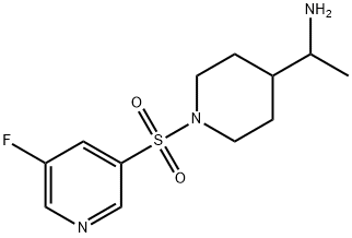 1-(1-(5-fluoropyridin-3-ylsulfonyl)piperidin-4-yl)ethanaMine|