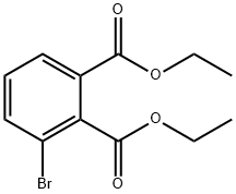1,2-Benzenedicarboxylic acid, 3-broMo-, 1,2-diethyl ester Struktur