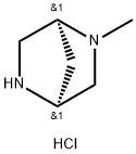 (1S,4S)-2-甲基-2,5-二氮杂双环[2.2.1]庚烷二盐酸盐, 127420-27-3, 结构式