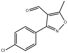 3-(4-Chlorophenyl)-5-Methylisoxazole-4-carboxaldehyde Structure