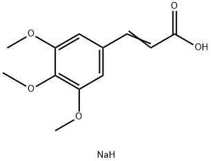 3,4,5-三甲氧基肉桂酸钠,127427-04-7,结构式