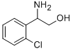 2-アミノ-2-(2-クロロフェニル)エタン-1-オール 化学構造式