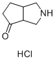 ヘキサヒドロシクロペンタ[C]ピロール-4(1H)-オン塩酸塩 化学構造式