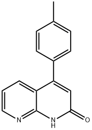 1,8-Naphthyridin-2(1H)-one, 4-(4-Methylphenyl)- Structure