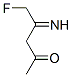 2-Pentanone, 5-fluoro-4-imino- (9CI) Structure
