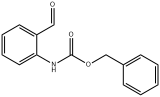 (2-甲酰基-苯基)-氨基甲酸苄酯 结构式