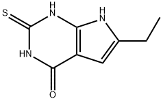 6-ethyl-2-mercapto-7H-pyrrolo[2,3-
d]pyrimidin-4-ol Structure
