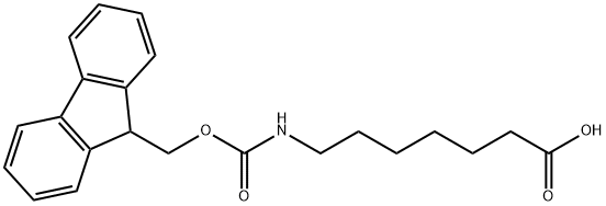 FMOC-7-氨基庚酸, 127582-76-7, 结构式