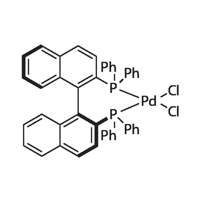 [(R)-(+)-2,2'-BIS(DIPHENYLPHOSPHINO)-1,1'-BINAPHTHYL]PALLADIUM(II) CHLORIDE Struktur