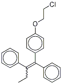 (E/Z)-1-[4-(2-クロロエトキシ)フェニル]-2-(4-ヒドロキシフェニル)-1-フェニル-1-ブテン 化学構造式