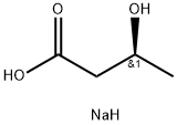 (S)-3-ヒドロキシ酪酸ナトリウム 化学構造式