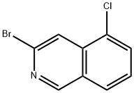 3-Bromo-5-chloroisoquinoline Struktur