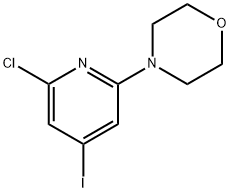 4-(6-chloro-4-iodo-2-pyridinyl)morpholine Structure