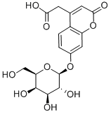 7-O-BETA-D-GALACTOPYRANOSYLCOUMARIN-4-ACETIC ACID Struktur