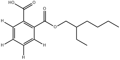 rac Mono(ethylhexyl) Phthalate-d4 Structure