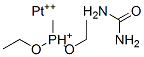 carbanide, diethoxy-methyl-phosphanium, platinum(+2) cation Structure
