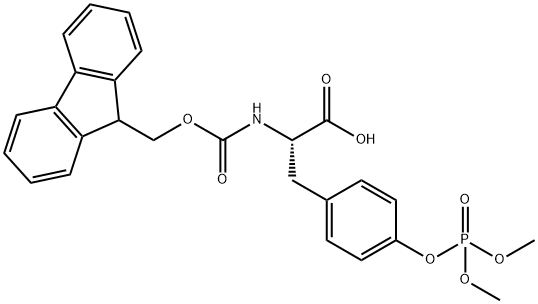 FMOC-TYR(PO3ME2)-OH, 127633-36-7, 结构式