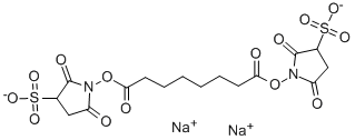 双琥珀酰亚胺辛二酸酯钠盐,127634-19-9,结构式