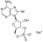 8-BROMOADENOSINE-3',5'-CYCLIC MONOPHOSPHOROTHIOATE, SP-ISOMER SODIUM SALT