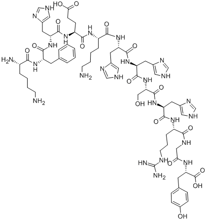 H-LYS-PHE-HIS-GLU-LYS-HIS-HIS-SER-HIS-ARG-GLY-TYR-OH Structure