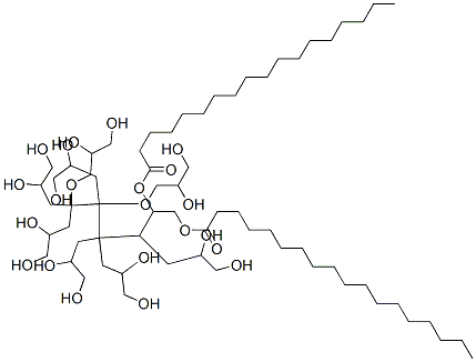 聚甘油-10 二硬脂酸酯,12764-60-2,结构式