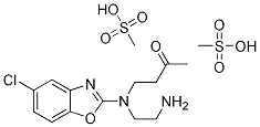 4-((2-aMinoethyl)(5-chlorobenzo[d]oxazol-2-yl)aMino)butan-2-one (diMethanesulfonate) 化学構造式