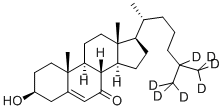 7-KETOCHOLESTEROL-25,26,26,26,27,27,27-D7 Structure