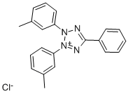 2,3-ビス(3-メチルフェニル)-5-フェニルテトラゾリウム クロリド 化学構造式