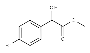 methyl 2-(4-bromophenyl)-2-hydroxyacetate Struktur
