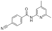 BENZAMIDE, 4-CYANO-N-(4,6-DIMETHYL-2-PYRIDINYL)- Struktur