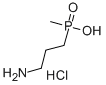 メチル(3-アミノプロピル)ホスフィン酸 化学構造式