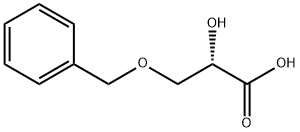 (S)-3-(ベンジルオキシ)-2-ヒドロキシプロパン酸 化学構造式