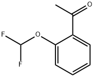 2'-(ジフルオロメトキシ)アセトフェノン 化学構造式