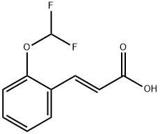 3-[2-(DIFLUOROMETHOXY)PHENYL]ACRYLIC ACID Structure