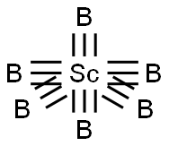 scandium hexaboride Struktur