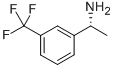 (R)-1-[3-(トリフルオロメチル)フェニル]エチルアミン 化学構造式