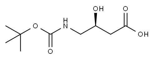 (S)-4-((叔丁氧基羰基)氨基)-3-羟基丁酸, 127852-78-2, 结构式