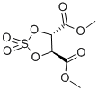 ジメチル(4S,5S)-1,3,2-ジオキサチオラン-4,5-ジカルボキシラート2,2-ジオキシド 化学構造式
