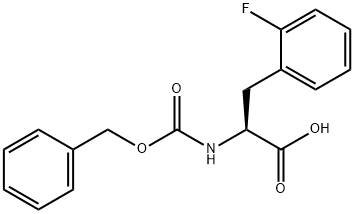 CBZ2-氟-L-苯丙氨酸, 127862-88-8, 结构式