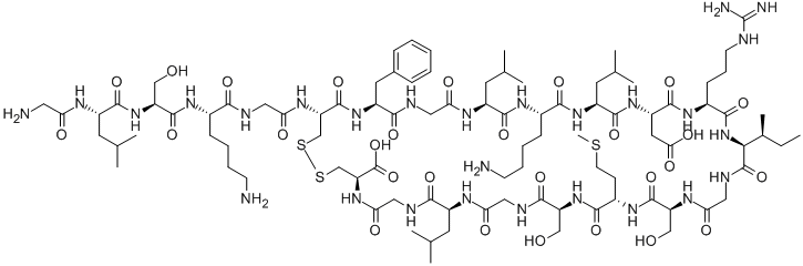 C-TYPE NATRIURETIC PEPTIDE (32-53) (HUMAN, PORCINE, RAT) Struktur
