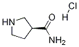 (S)-ピロリジン-3-カルボキサミド塩酸塩 化学構造式