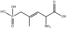 (E)-(±)-2-AMINO-4-METHYL-5-PHOSPHONO-3-PENTENOIC ACID, 127910-31-0, 结构式
