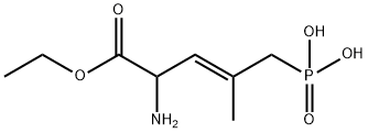 (E)-(+/-)-2-AMINO-4-METHYL-5-PHOSPHONO-3-PENTENOIC ACID ETHYL ESTER Structure