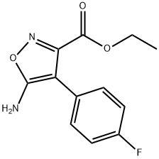 ETHYL 5-AMINO-4-(4-FLUOROPHENYL)ISOXAZOLE-3-CARBOXYLATE Structure