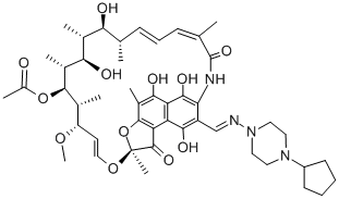 盐酸利福喷丁 结构式