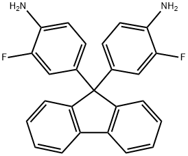 9,9-BIS(4-AMINO-3-FLUOROPHENYL)FLUORENE Struktur