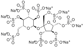 蔗糖八硫酸酯钠盐, 127930-09-0, 结构式